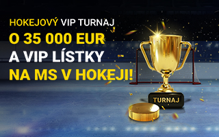 Hokejový VIP turnaj o 35 000 eur a VIP lístky na MS v hokeji!