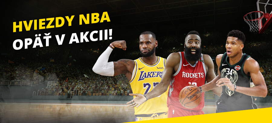 NBA je späť! Uži si návrat basketbalových hviezd spolu s nami!