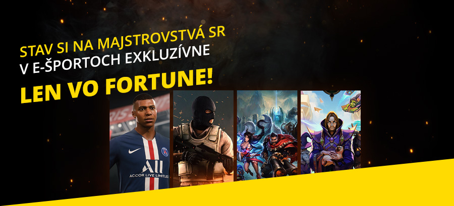 Najväčšie e-športové podujatie je tu! Stav si na hry ako CS:GO, FIFA 20 či LoL!