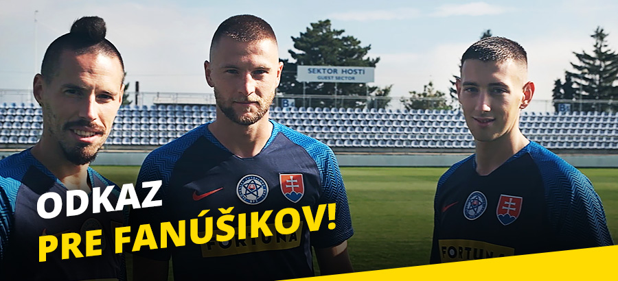 Chlapci vás pozdravujú pred zápasom s Írskom!