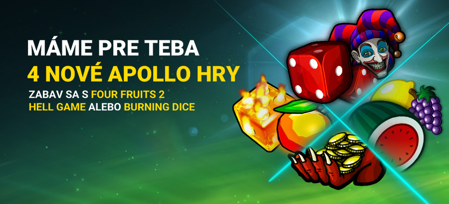 Vyskúšaj si úplne nové Apollo hry v turnaji o 17 777 eur!