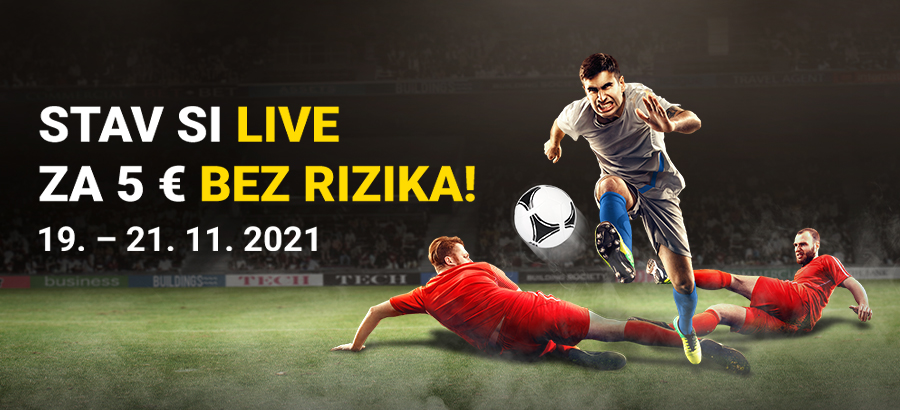 Stav si na ten najlepší ligový futbal LIVE bez rizika!