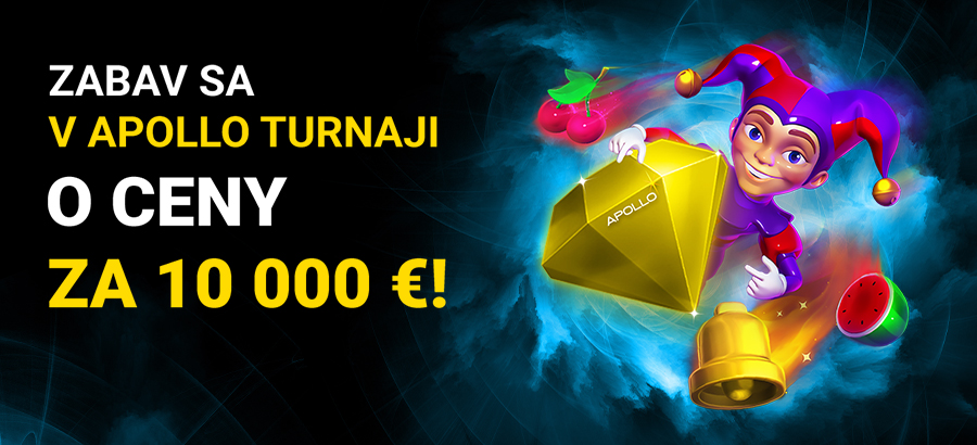 Vyhraj turnaj Apollo o božských 10 000 €!