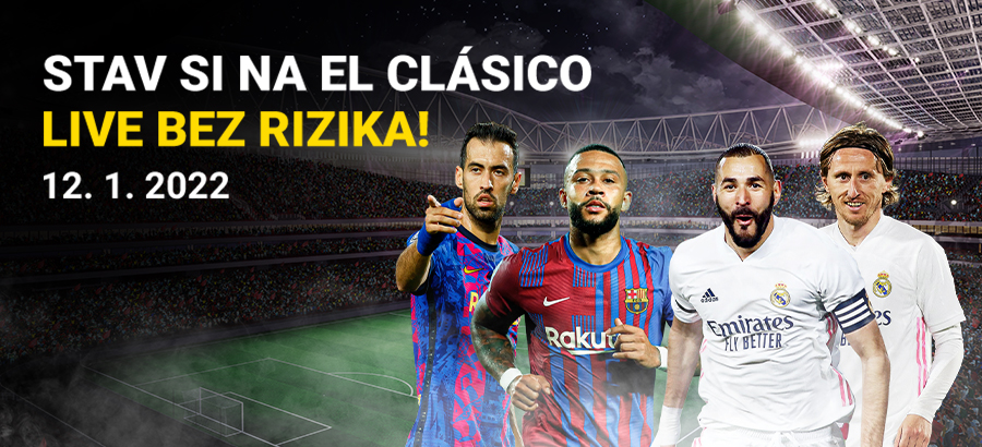 Stav si na pohárové El Clásico LIVE úplne bez rizika!