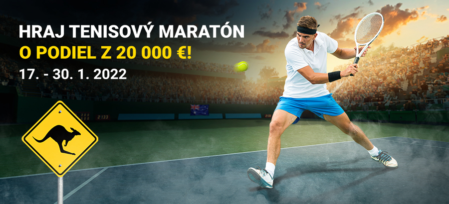 Hraj tenisový maratón o 20 000 eur a sleduj zápasy Australian Open na Fortuna TV!