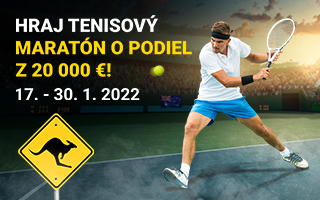 Hraj tenisový maratón o 20 000 eur a sleduj zápasy Australian Open na Fortuna TV!