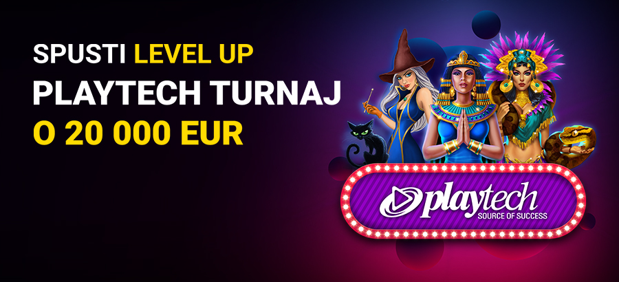 Level UP Playtech turnaj o 20 000 €