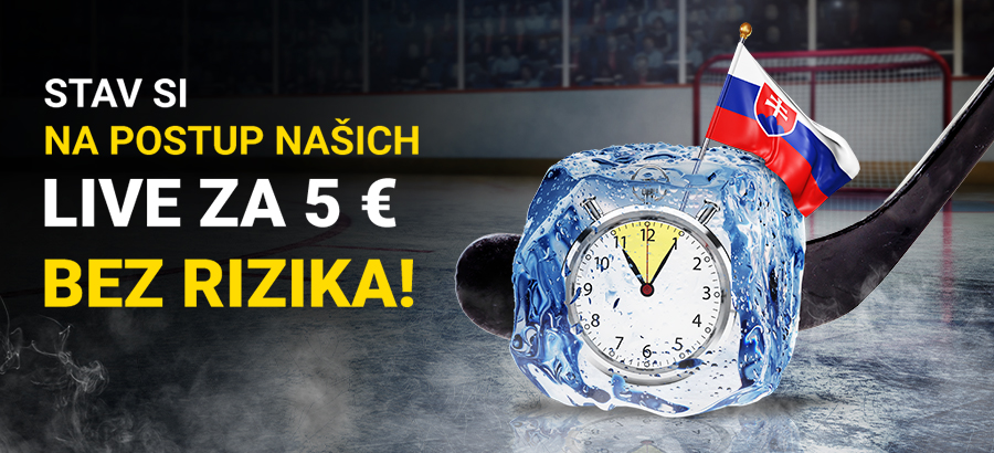 Stav si na postup našej repre do semifinále LIVE úplne bez rizika!