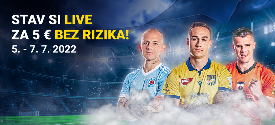 Stav si LIVE na štart slovenských tímov v pohároch bez rizika!