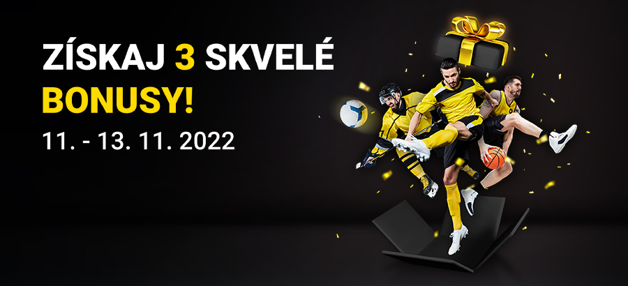 Získaj 3 bonusy počas nadupaného záveru týždňa!