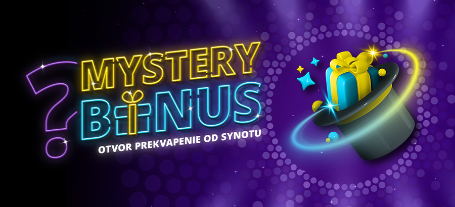 Získaj kredit až 20 eur na hry Synot s Mystery bonusom!