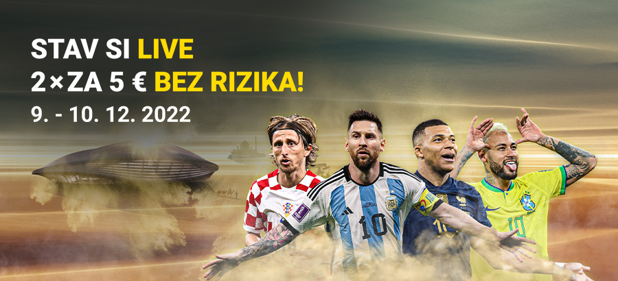 Stav si na štvrťfinále MS LIVE bez rizika!