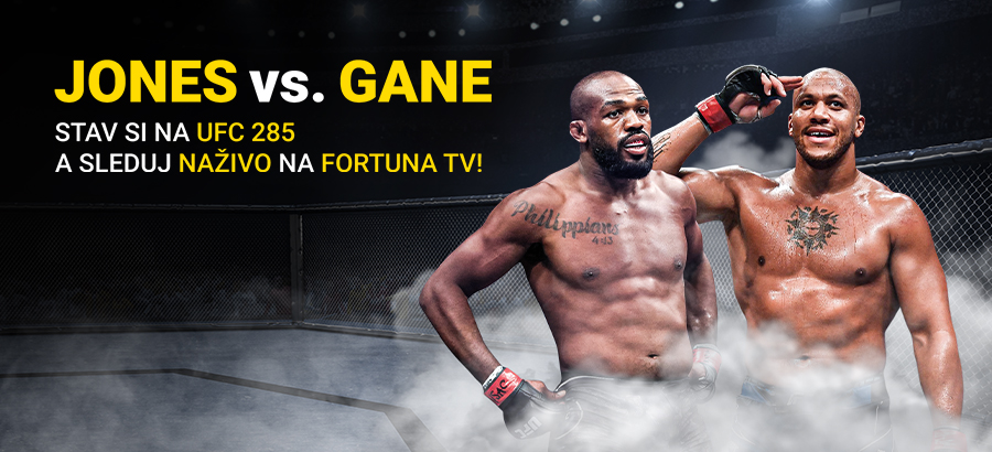 Stav si na turnaj UFC 285 a sleduj naživo na Fortuna TV!