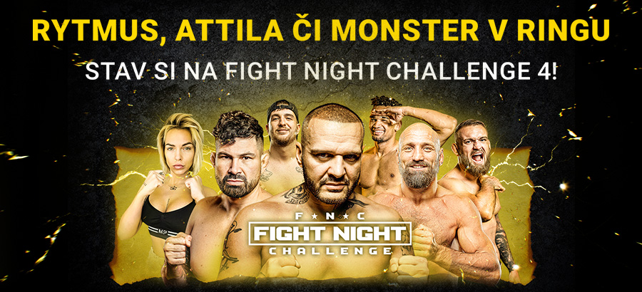 Attila, Rytmus i hviezdy z reality šou! Stav si na Fight Night Challenge!