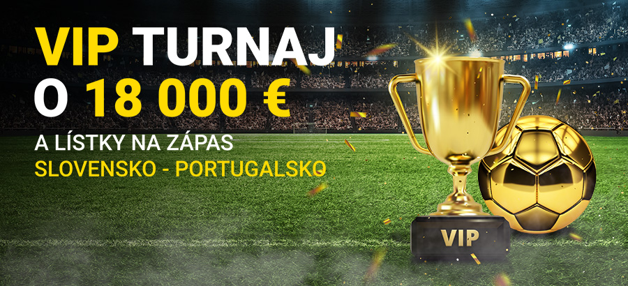 Hraj v našom letnom VIP turnaji o ceny za 18 000 € + lístky na Slovensko - Portugalsko!