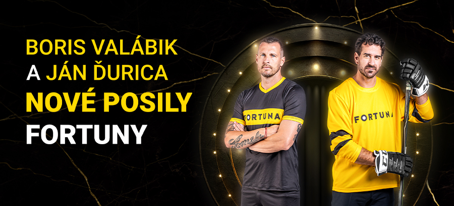 Boris Valábik a Jano Ďurica sa stali novými ambasádormi Fortuny!