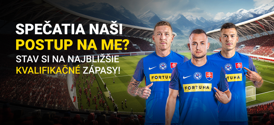 Naši v boji o EURO! Stav si na kvalifikačné zápasy!