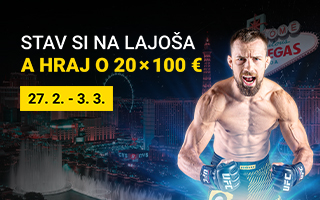 Stav si na zápas MMA a hraj o 20 × 100 eur!