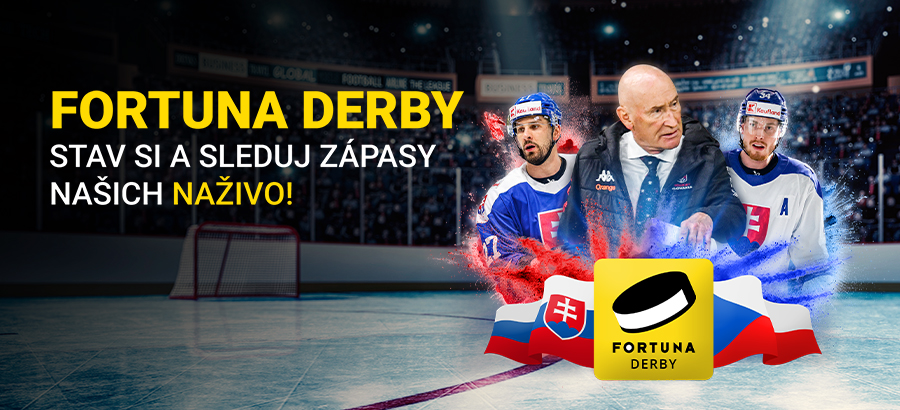 Stav si na Fortuna derby a sleduj zápasy naživo!