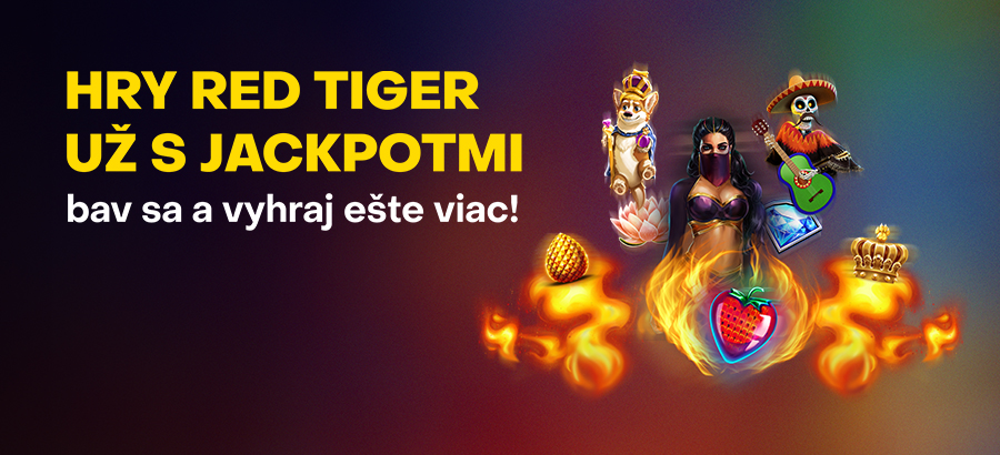 Roztoč hry Red Tiger už aj s novými jackpotmi!