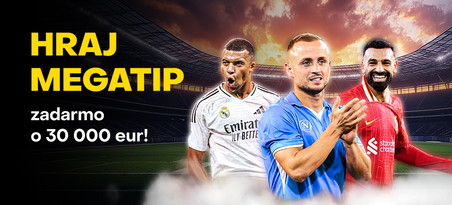 Hraj v Megatipe zadarmo o 30 000 eur!