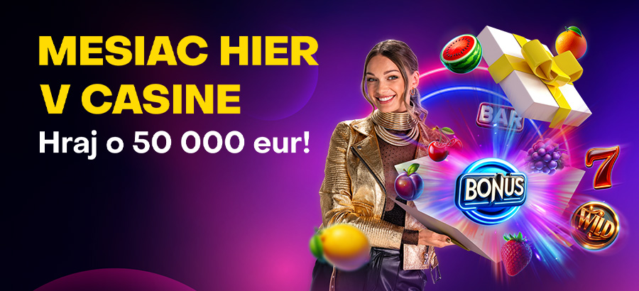 Uži si mesiac nových hier aj s bonusmi z balíka 50 000 €!