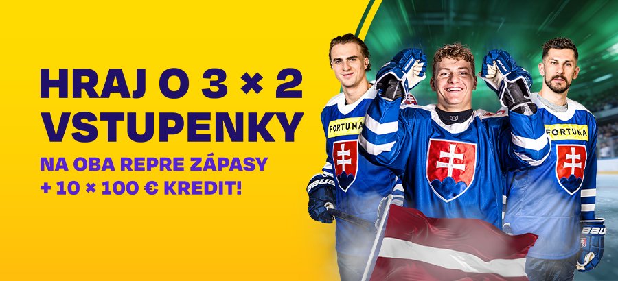Poznáme výhercov vstupeniek na zápasy hokejovej repre a stávkových kreditov!
